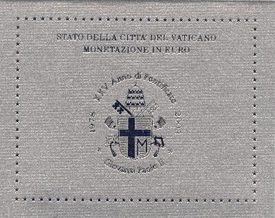Vaticaanstad BU-set 2003, met normale 2 euromunt