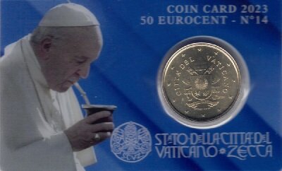 Vaticaanstad 2023 Coincard No 14, BU