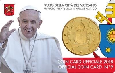 Vaticaanstad 2018 Coincard No 9, BU