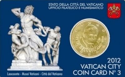 Vaticaanstad 2012 Coincard No 3, BU