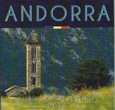 Andorra BU-set 2016 met normale 2 euromunt