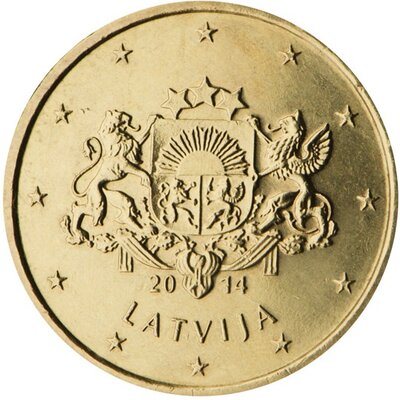 Letland 10 Cent Jaartal te selecteren