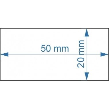 Hartberger tekstkaartjes wit 50 x 20 mm voor de Hartberger GM12 bladen