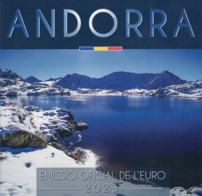 Andorra BU-set 2023 met normale 2 euromunt
