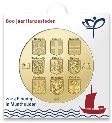 Nederland penning in munthouder 2023 