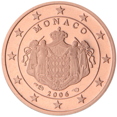 Monaco 1 cent Jaartal te selecteren Albert II