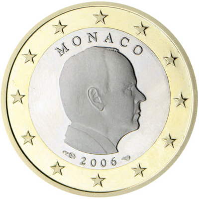 Monaco 1 Euro Jaartal te selecteren Albert II