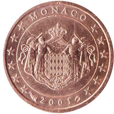 Monaco 1 cent Jaartal te selecteren Reinier III