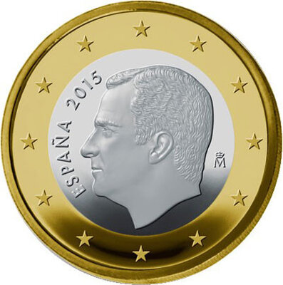 Spanje 1 euro Jaartal selecteren Felipe VI