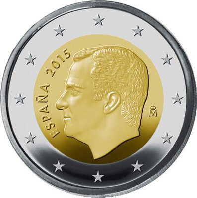 Spanje 2 euro Jaartal selecteren Felipe VI