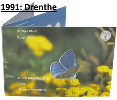 Nederland jaarset in boekvorm 1991 Fdc, 