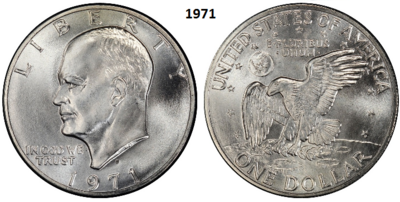 1 US Dollar 1971, zonder mmt, Keuze kwaliteit