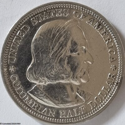 US ½ Dollar 1893, Colombiaanse Expositie in Chicago, Zeer Fraai