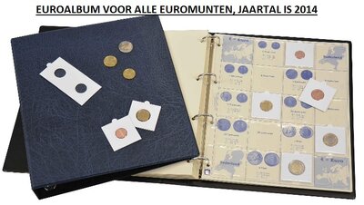 Hartberger Euro album voor alle Euro munten, jaartal is 2014