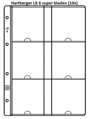 Hartberger LK 6, super bladen, 10 stuks