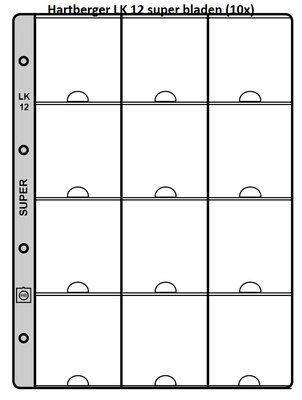 Hartberger LK 12, super bladen, 10 stuks