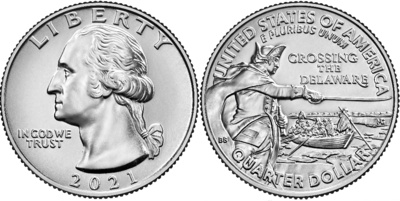 25 Cent 2021, Crossing the Delaware