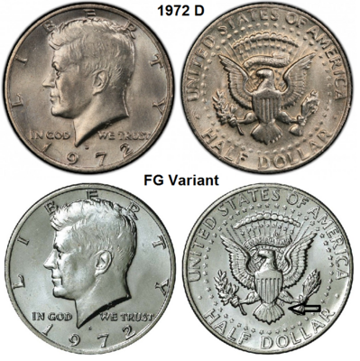 US ½ Dollar 1972, mmt D, Keuze kwaliteit