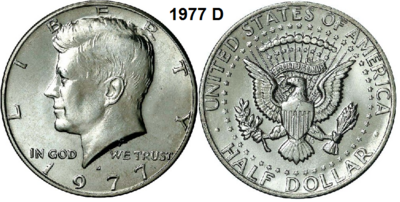 US ½ Dollar 1977, mmt D, Keuze kwaliteit