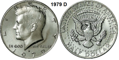 US ½ Dollar 1979, mmt D, Keuze kwaliteit