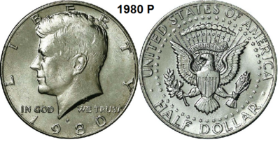 US ½ Dollar 1980, mmt P, Keuze kwaliteit