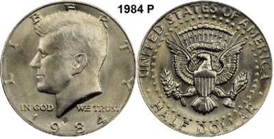 US ½ Dollar 1984, mmt P, Keuze kwaliteit