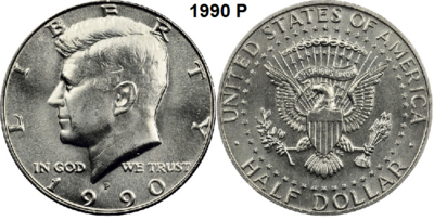 US ½ Dollar 1990, mmt P, Keuze kwaliteit