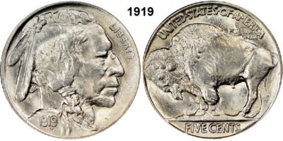 5 Cents 1919, zonder mmt, Keuze kwaliteit