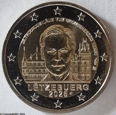 Luxemburg 2 Euro 2025 