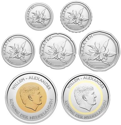 St. Maarten jaarset 2025, UNC, 7 munten