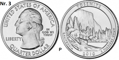 25 Cent 2010, Yosemite National Park California mmt P