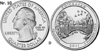 25 Cent 2011, Chickasaw National Recreation Area, Oklahoma mmt D