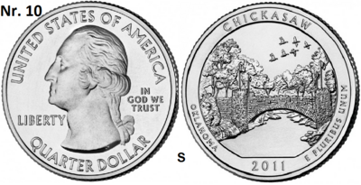 25 Cent 2011, Chickasaw National Recreation Area, Oklahoma mmt S