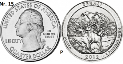 25 Cent 2012, Denali National Park and Preserve, Alaska mmt P