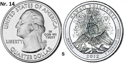 25 Cent 2012, Hawai'i Volcanoes National Park, Hawaii mmt S