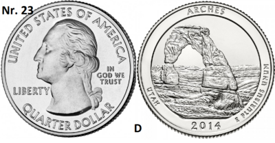 25 Cent 2014, Great Sand Dunes National Park, Colorado mmt D