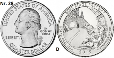 25 Cent 2015, Blue Ridge Parkway, North Carolina mmt D