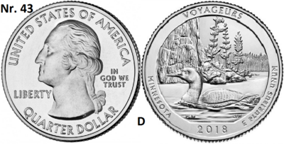 25 Cent 2018, Voyageurs National Park, Minnesota mmt D