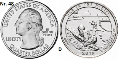 25 Cent 2019, War in the Pacific National Historical Park, Guam mmt D