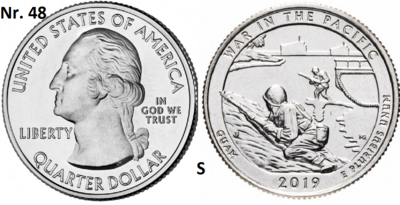 25 Cent 2019, War in the Pacific National Historical Park, Guam mmt S