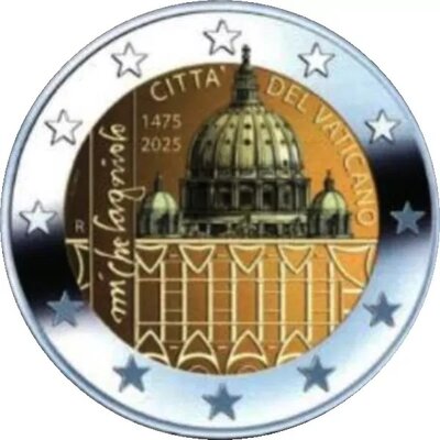 2025: Vaticaanstad 2 Euro 2025 