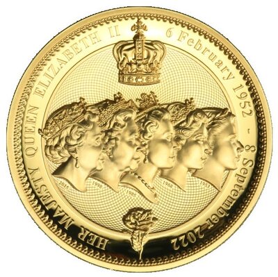 September/Oktober Niue 1 Dollar 2025 'Ter nagedachtenis aan Koningin Elizabeth II', Proof