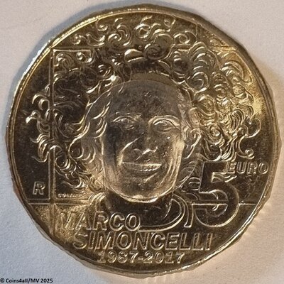 San Marino 5 Euro 2017 