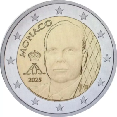 Monaco 2 Euro Jaartal te selecteren Albert II