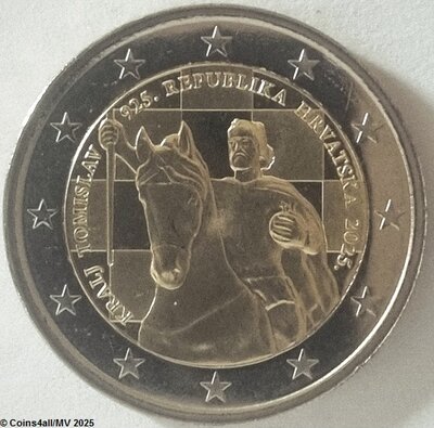 Kroatië 2 Euro 2025 