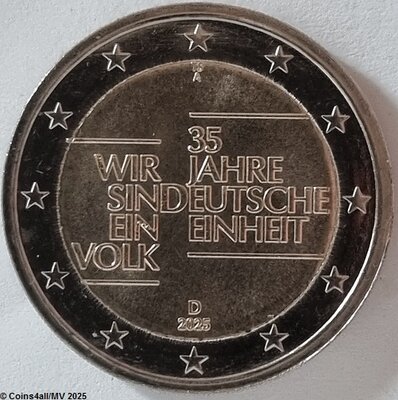 Duitsland 2 Euro 2025 