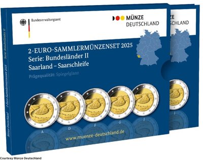 Duitsland 5 X 2 Euro 2025 