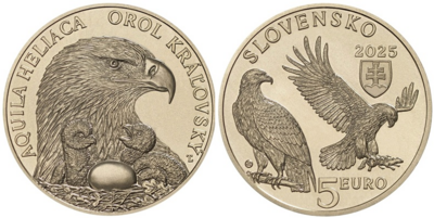 Slowakije 5 euromunt 2025 