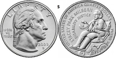 25 Cent 2025, Stacey Park Milbern, UNC, S