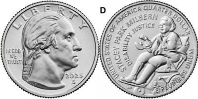 25 Cent 2025, Stacey Park Milbern, UNC, D